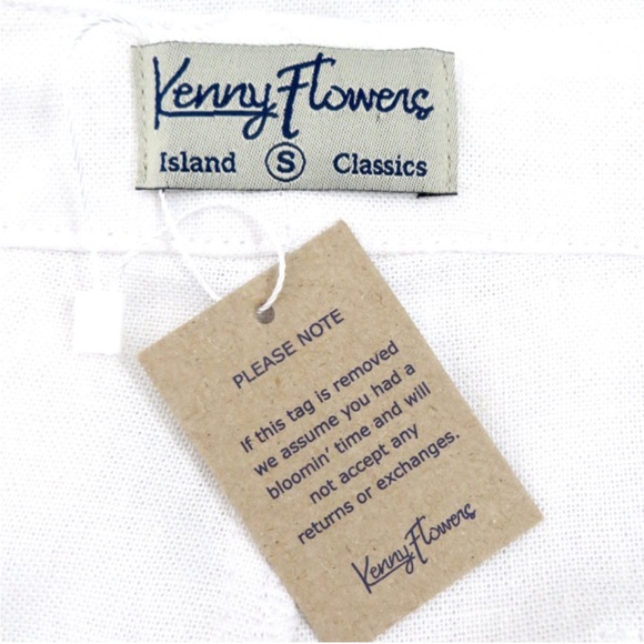 Kenny Flowers THE CASA BLANCA
WHITE LINEN VACATION PANTS Small - Picture 6 of 8